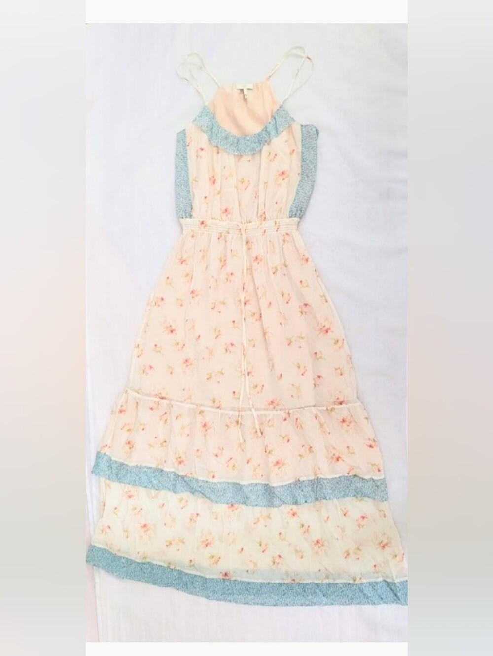 NWOT! Joie Silk Floral Fall Vintage Boho Women's Tiered Fancy Maxi Dress Small